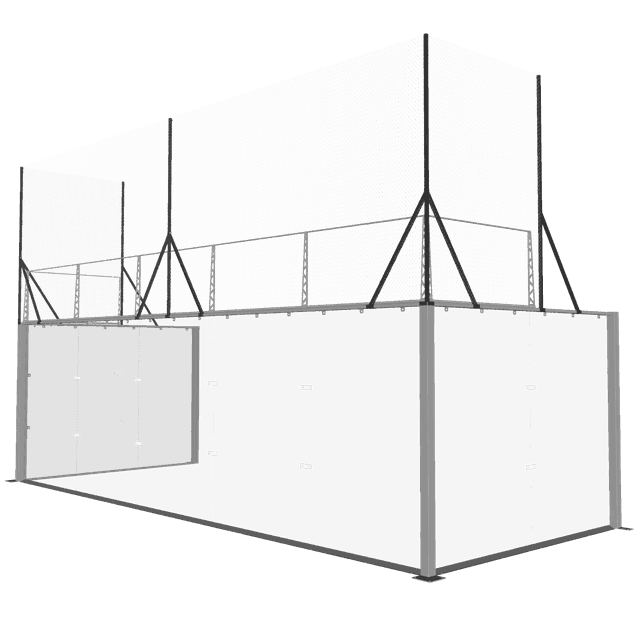 Enhance club safety and prevent balls from exiting the playing area with our reliable protection nets.